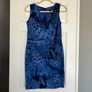 Ann Taylor blue silky dress